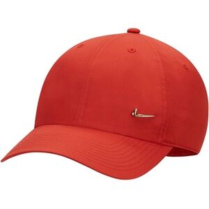 Nike Unisex Club Unstructured Orange Metal Swoosh Baseball Hat